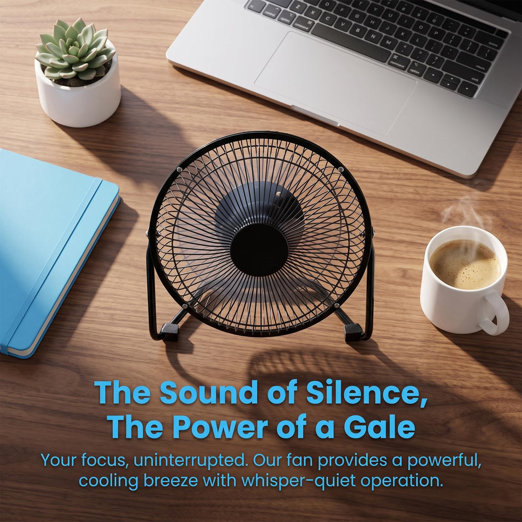 9 inch 3-Speed Portable Metal Fan V909