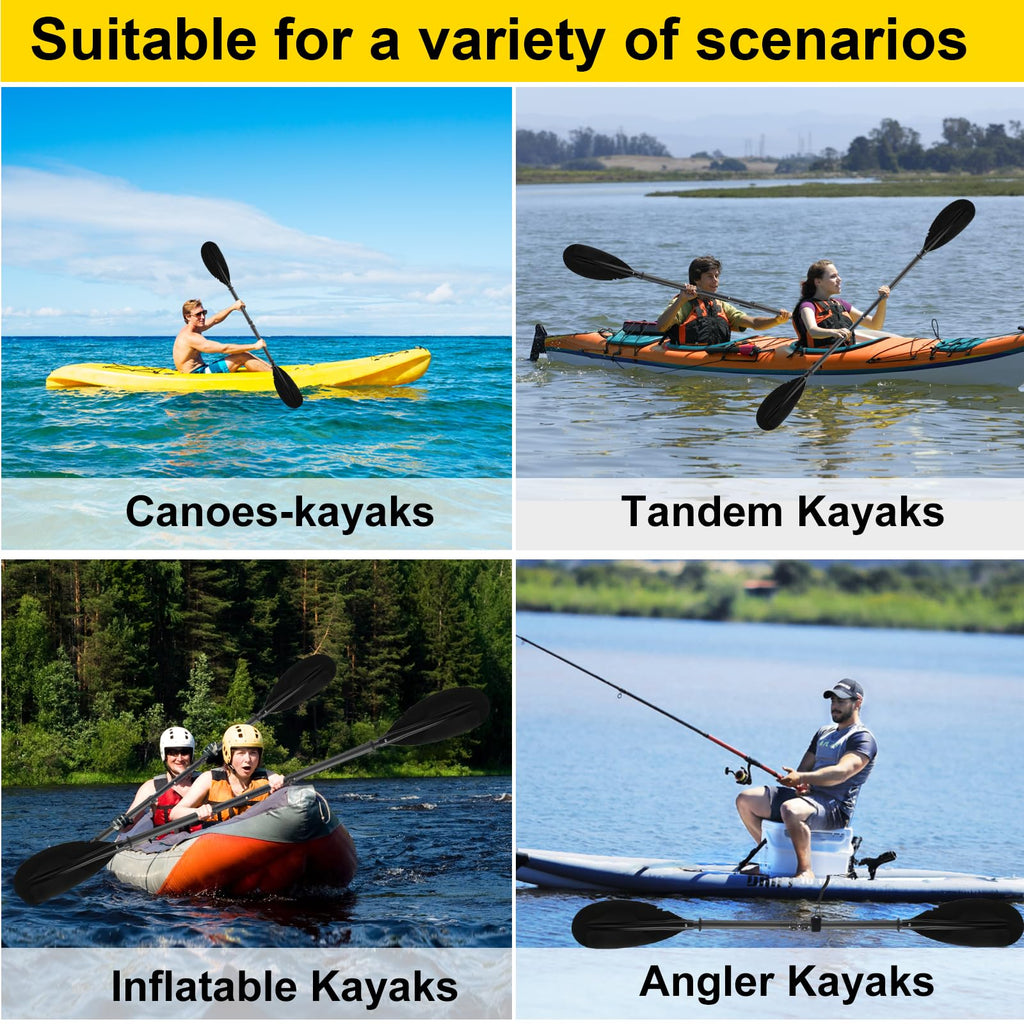 Telescopic Canoe Paddle 70inch to 95inch Black S4247