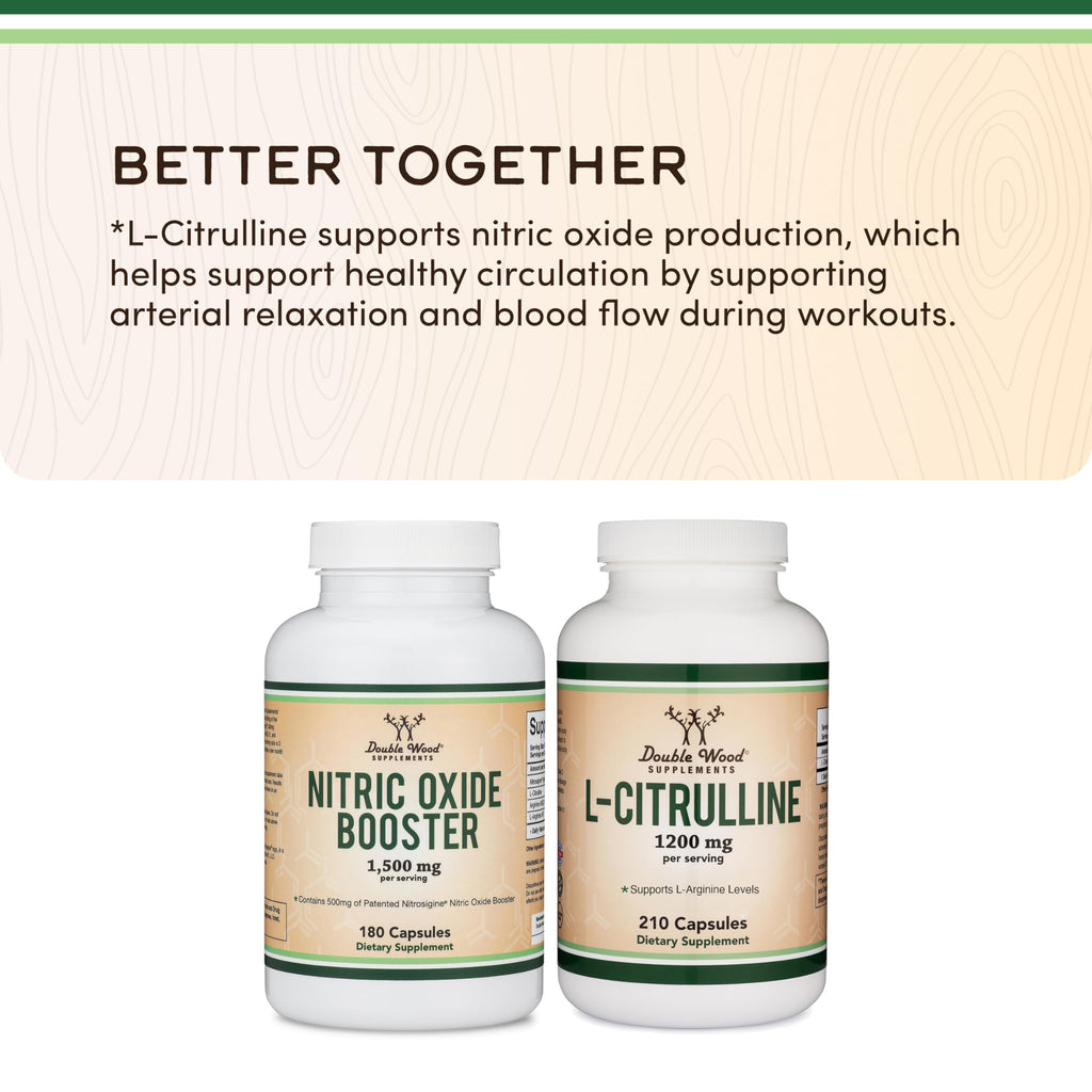 Nitric Oxide Booster, Nitrosigine + Citrulline, 180 Capsules E3663