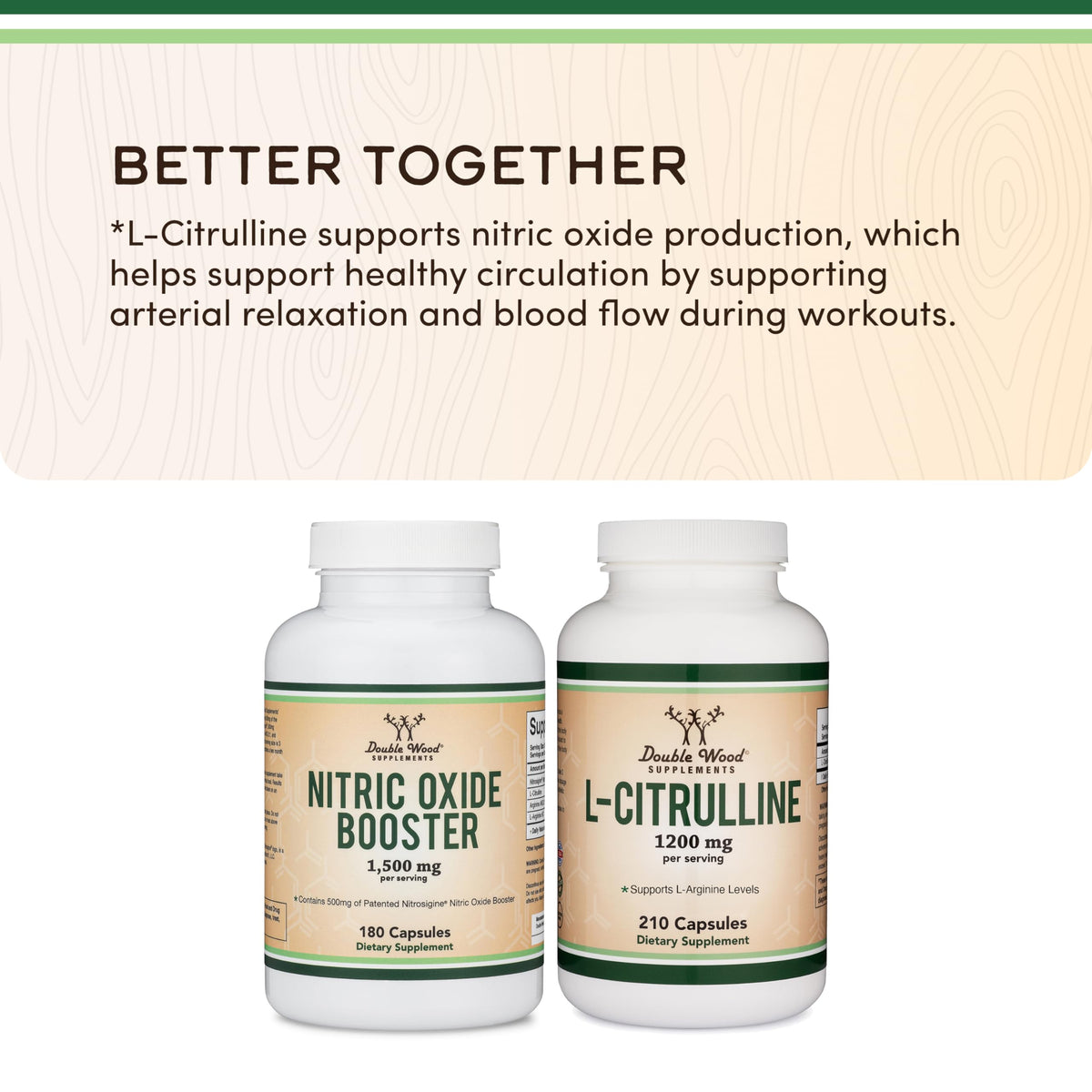 Nitric Oxide Booster, Nitrosigine + Citrulline, 180 Capsules E3663