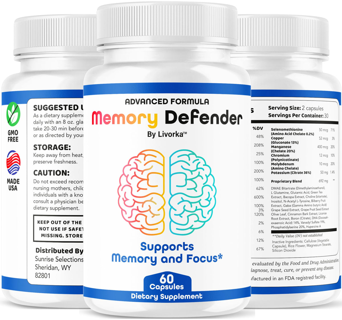 3 Pack Memory Capsules 180 Capsules I232534