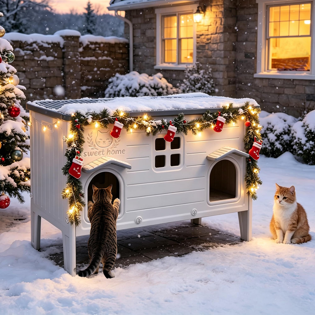 Waterproof Outdoor Cat House A1572