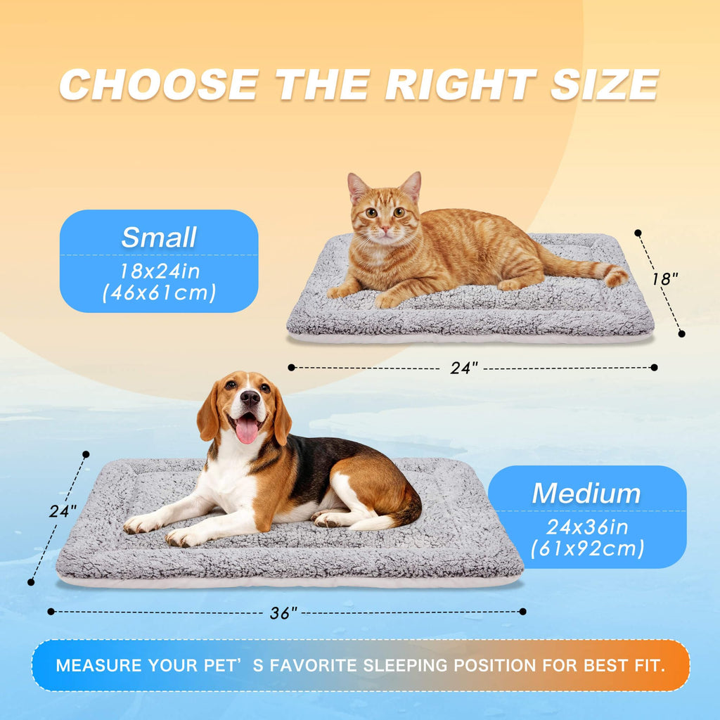 Self Warming Reversible Cat Bed Gray 18 x 24 Inches C71497