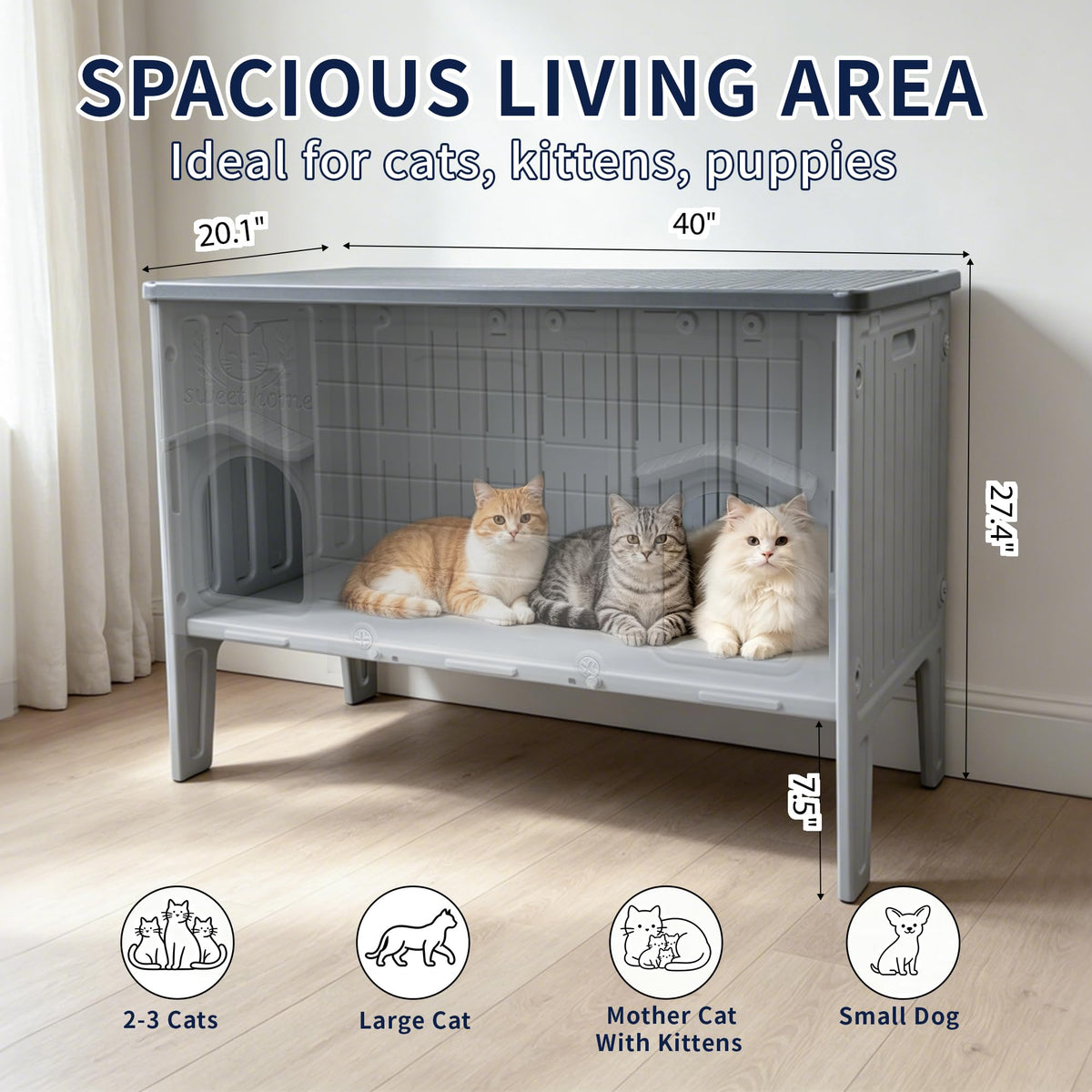 Waterproof Outdoor Cat House A1572