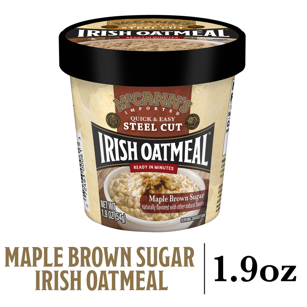 Instant Oatmeal Cup Maple Brown Sugar 1.9 Ounce Pack of 12 U18251