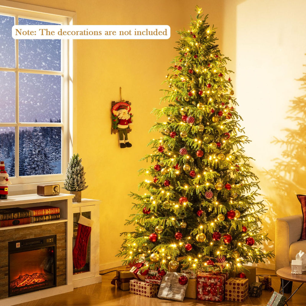 8 FT Pre-Lit Artificial Christmas Tree T142048