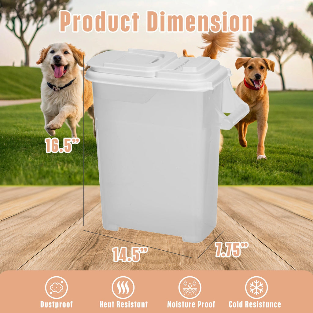 Airtight Pet Food Storage Container 32 Quart with Pour Spout H9939