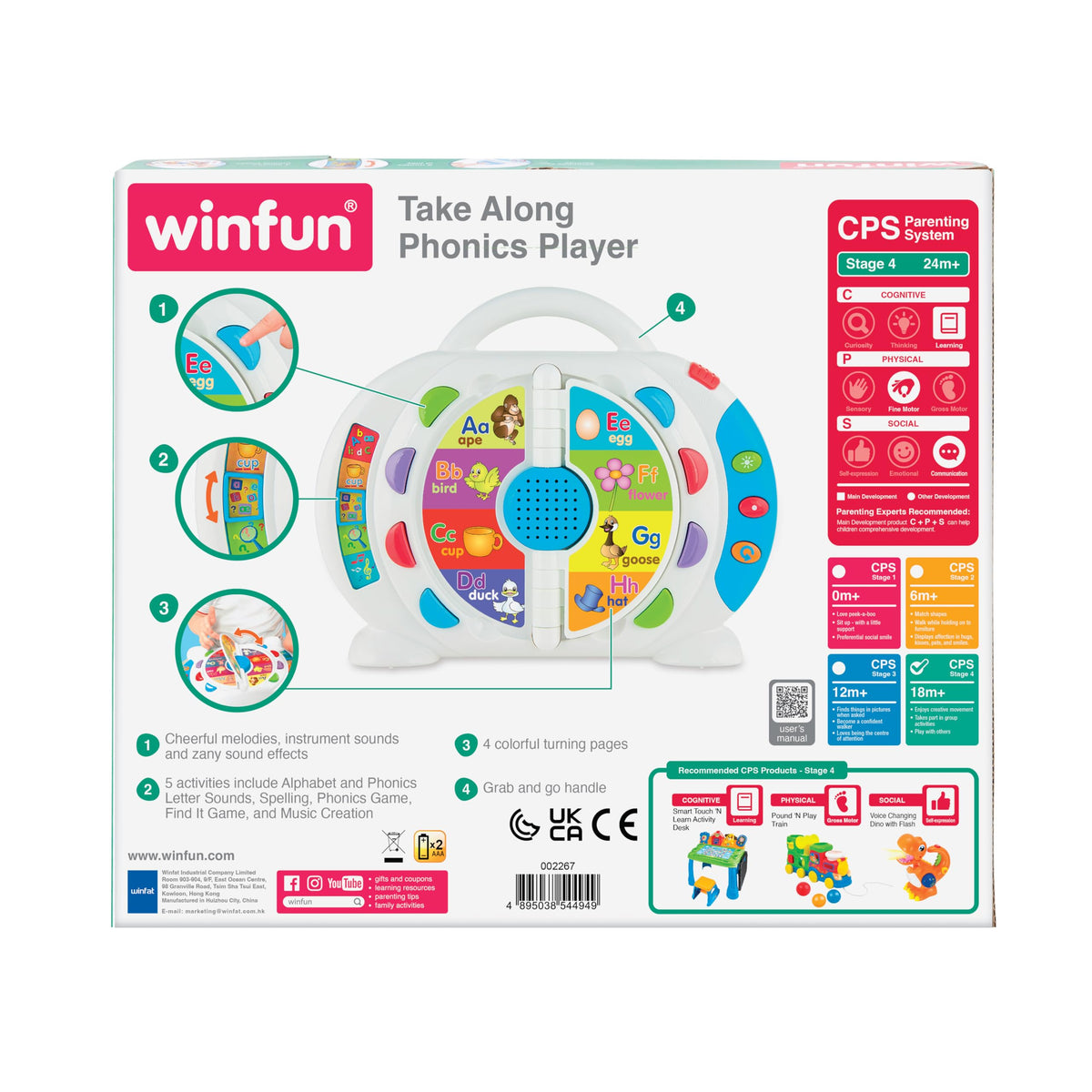 Portable Learning Toy with 5 Activity Modes C491069