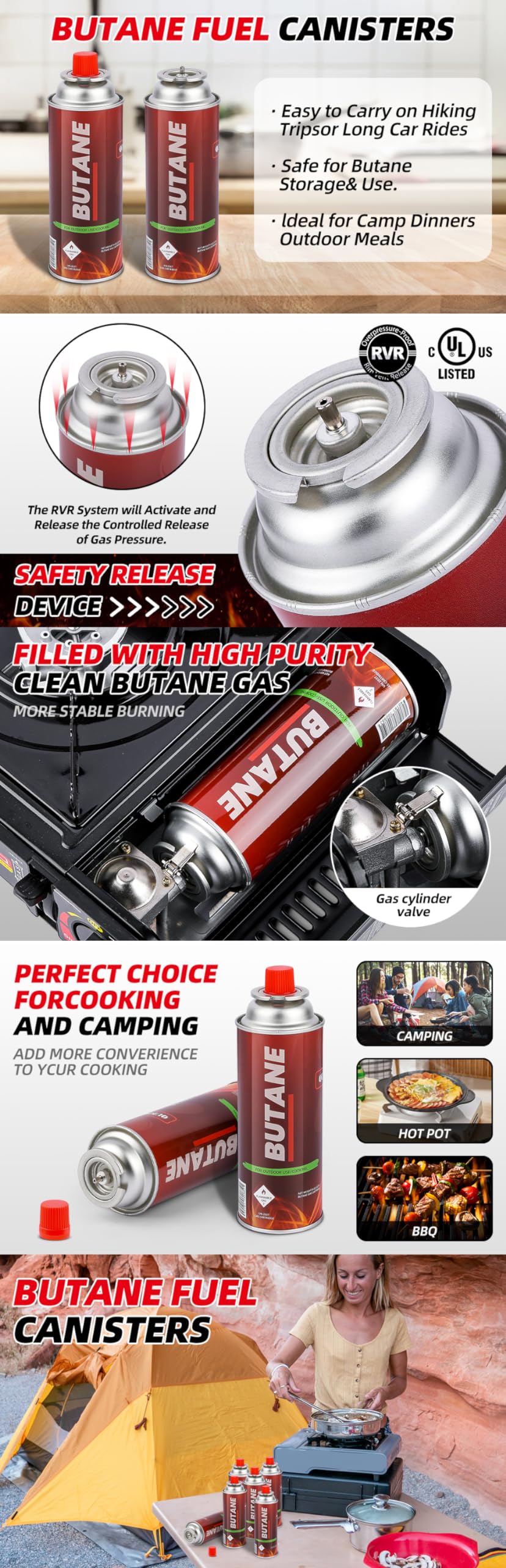 Butane Fuel Canisters D679892