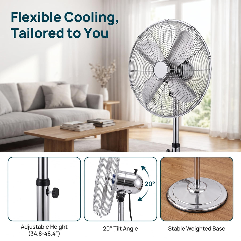 16 Inch Oscillating Pedestal Fan I675692