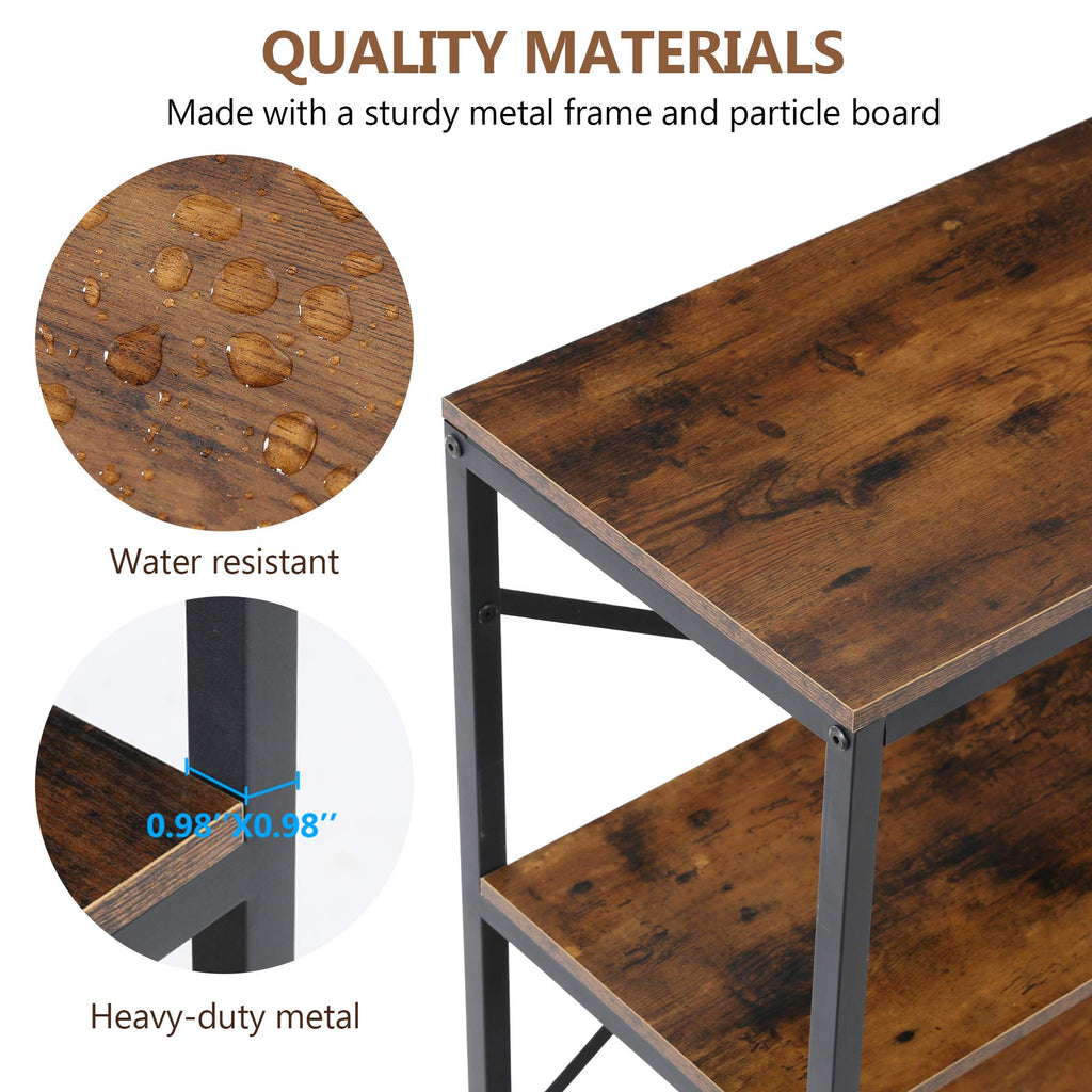 70.9 Inch 3-Tier Console Table with Storage Shelves Q6044