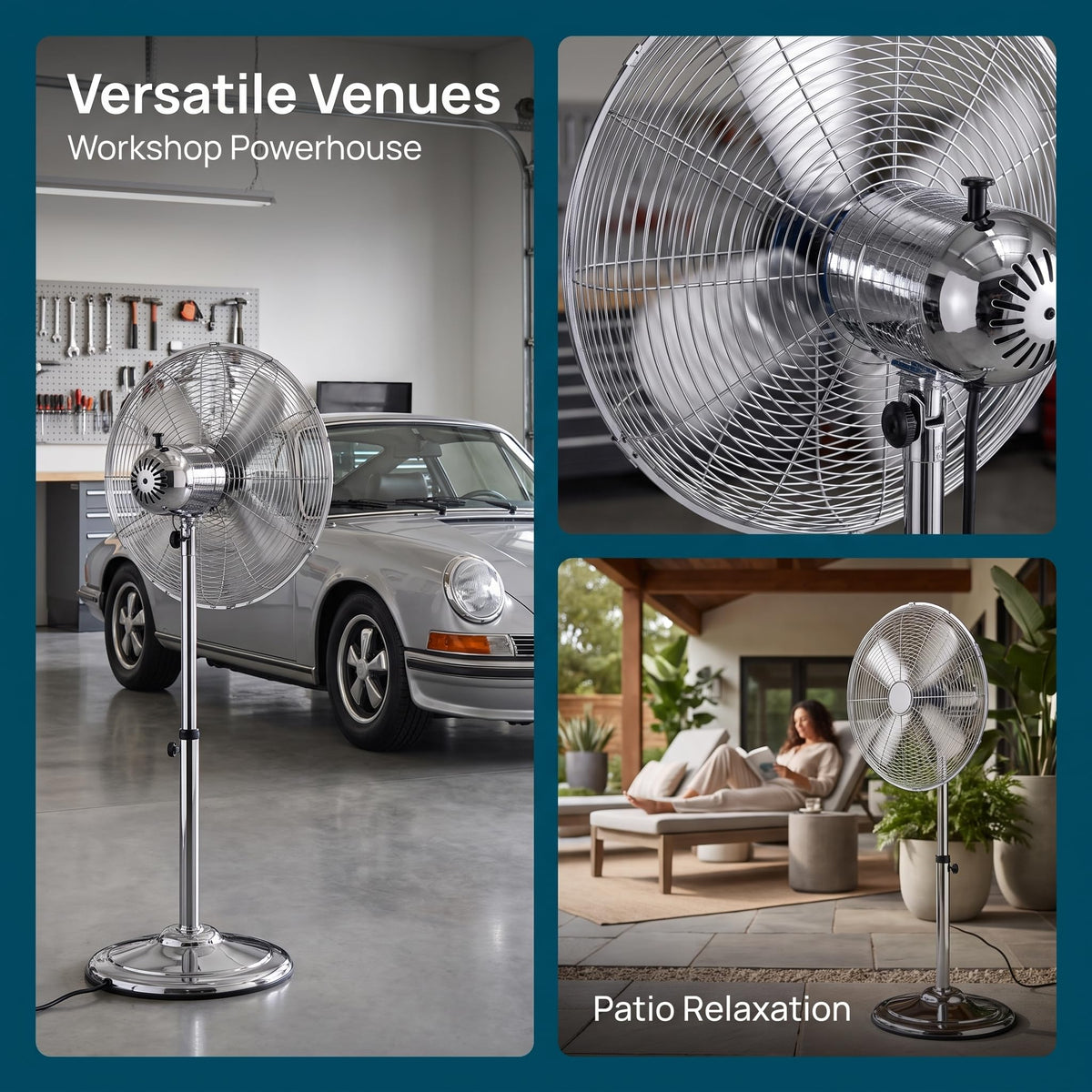 16 Inch Oscillating Pedestal Fan I675692
