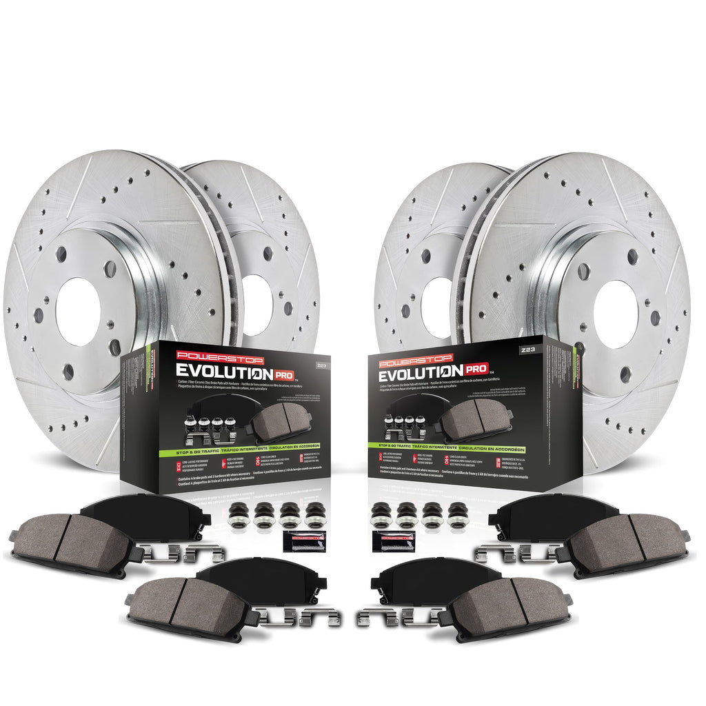 Brake Pad & Rotor Kit Front & Rear A245