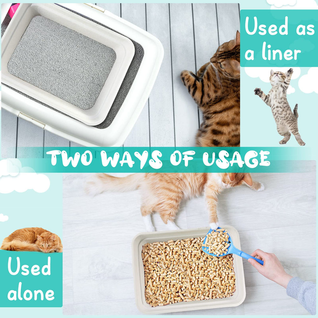 8 Pack Disposable Paper Cat Litter Boxes T6653