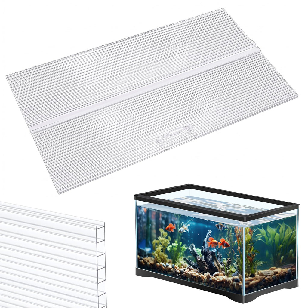 Clear 16 x 8 Inch Aquarium Lids Canopy Set M502