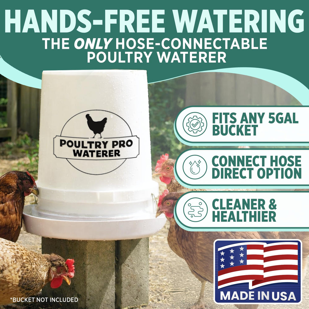 Chicken Waterer for 5 Gallon Bucket S122