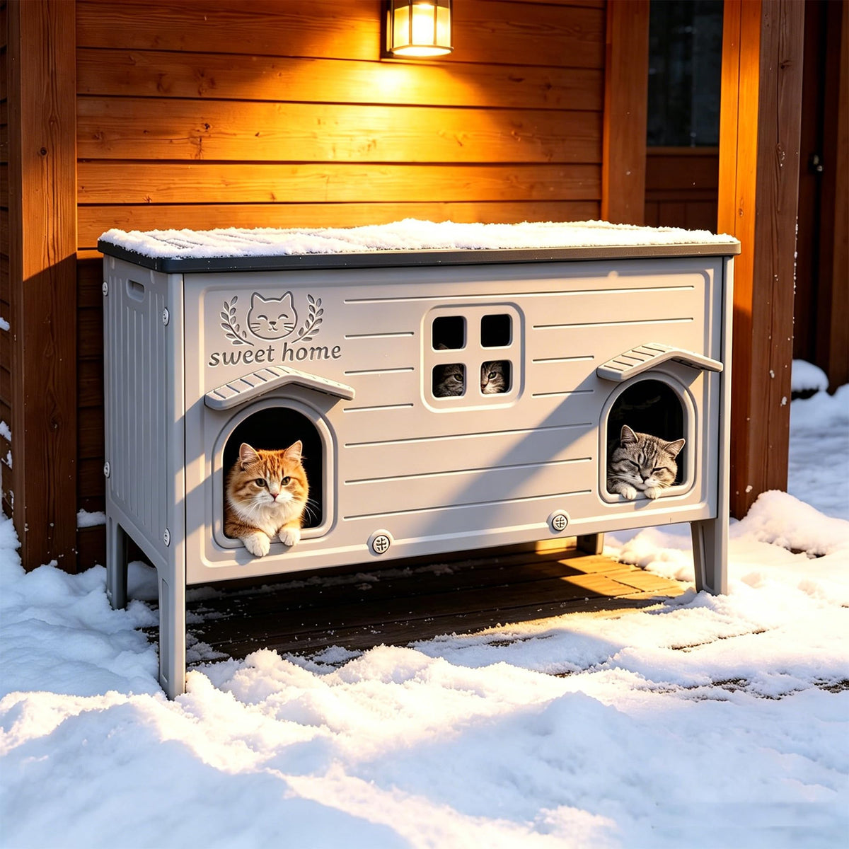 Waterproof Outdoor Cat House A1572
