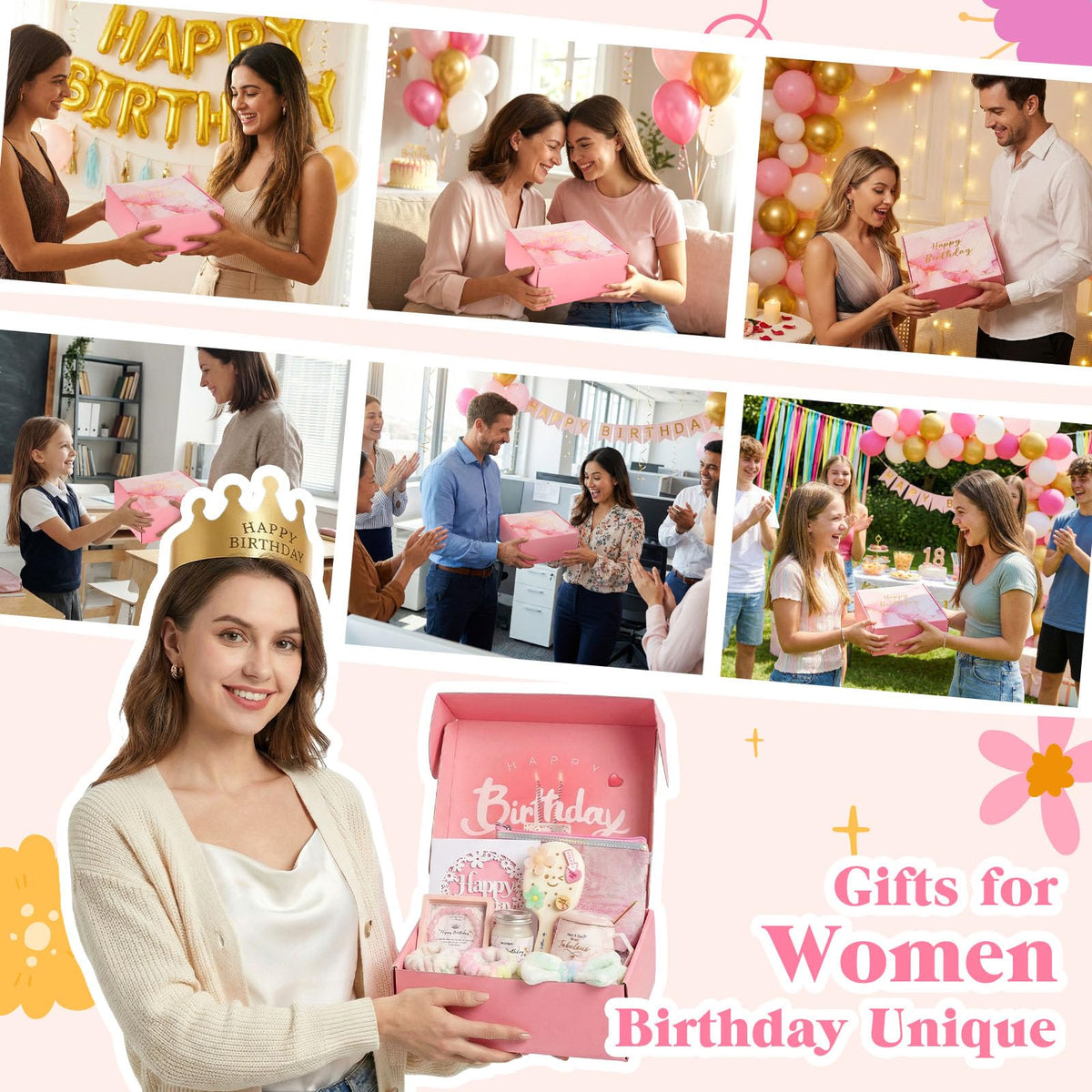 Pink Birthday Gift Box A1911