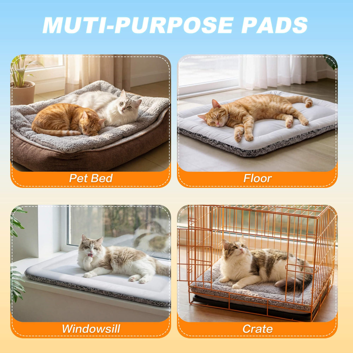 Self Warming Reversible Cat Bed Gray 18 x 24 Inches C71497