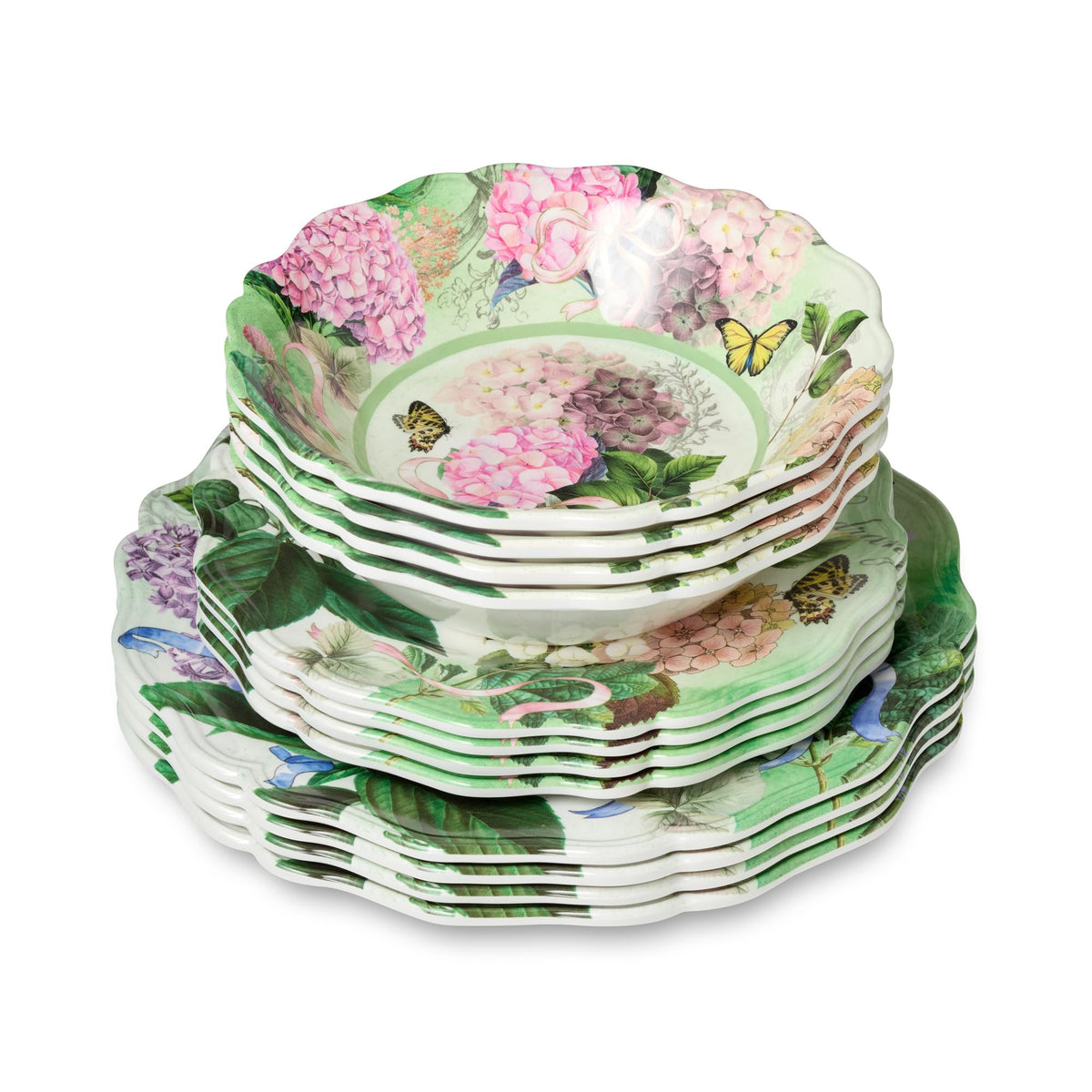 Melamine 12-Piece Dinnerware Set Service for 4 Q62548