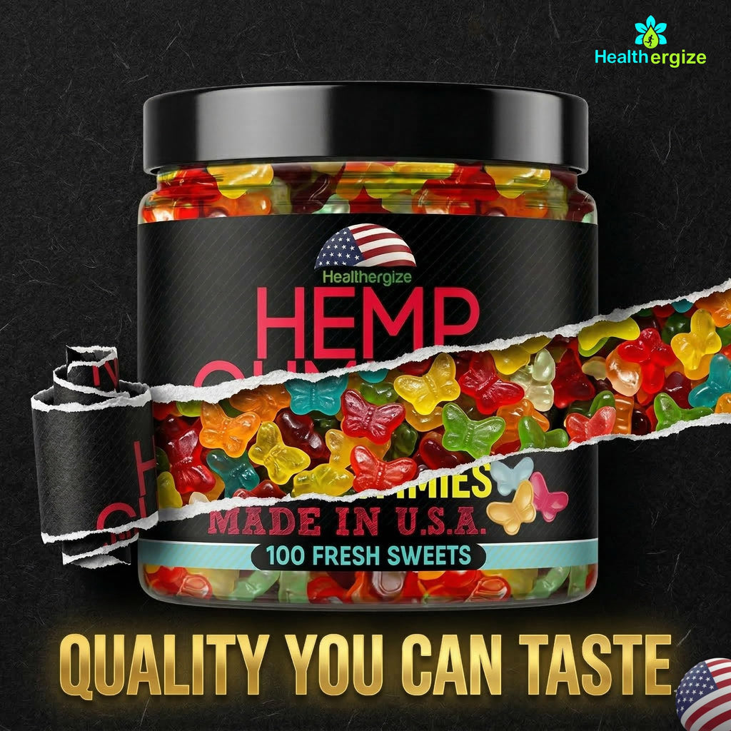 Hemp Gummies 10 Fruity Flavors 100 Count G25931