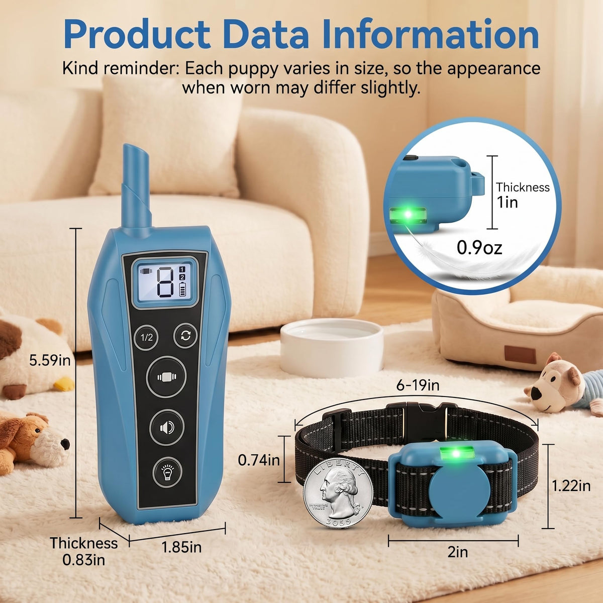 Vibration Dog Training Collar with Remote B711