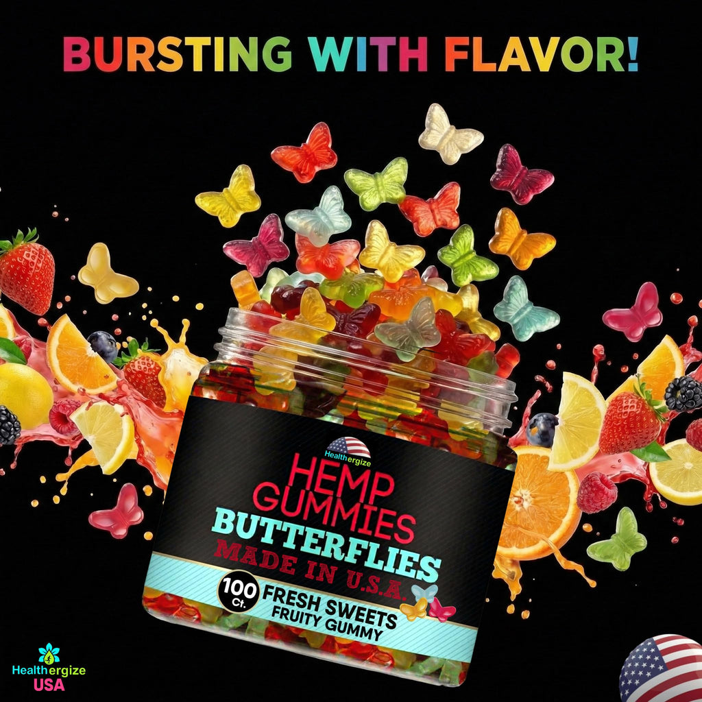 Hemp Gummies 10 Fruity Flavors 100 Count G25931