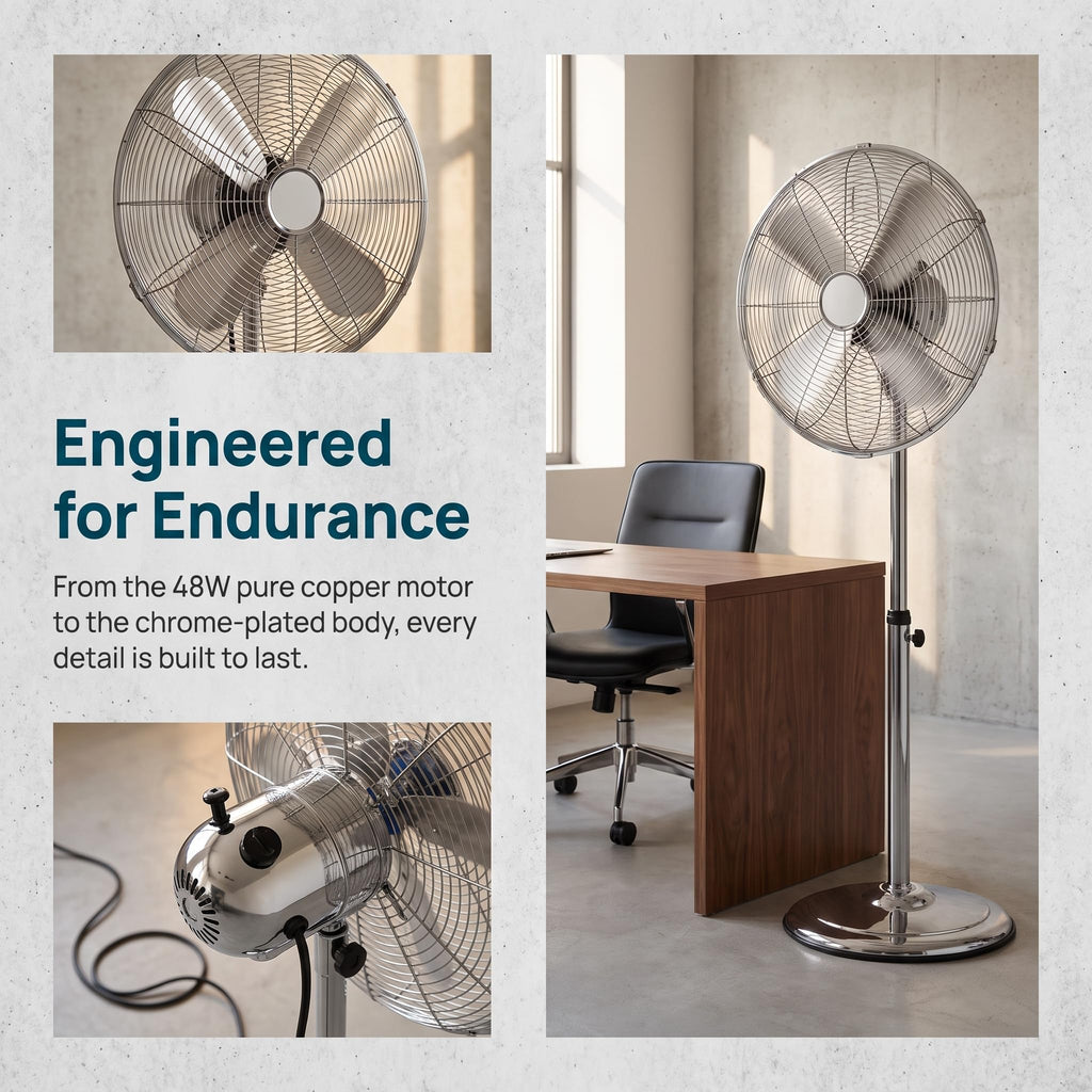 16 Inch Oscillating Pedestal Fan I675692