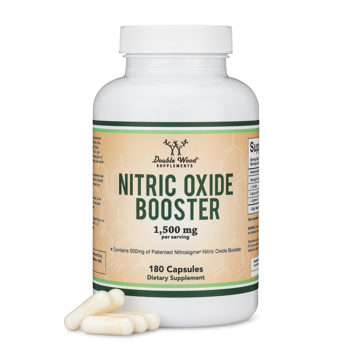 Nitric Oxide Booster, Nitrosigine + Citrulline, 180 Capsules E3663