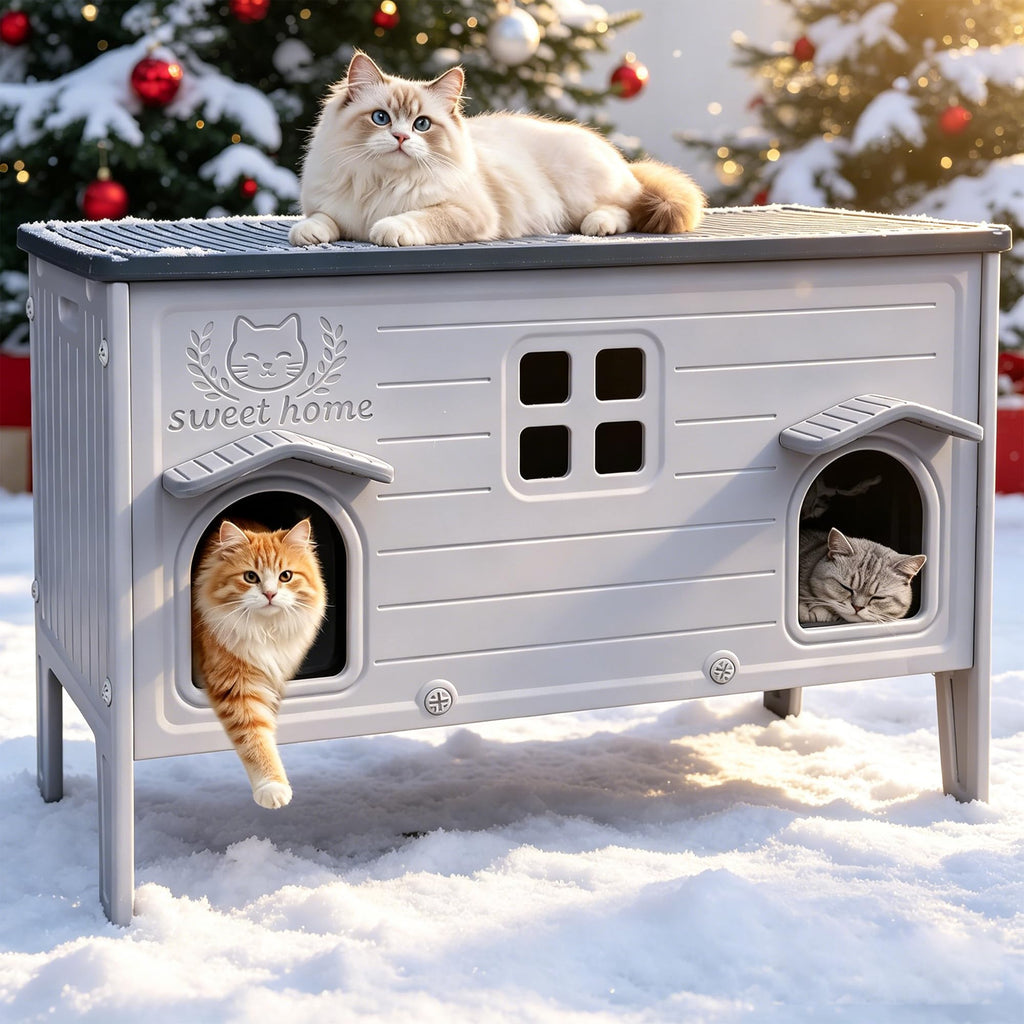Waterproof Outdoor Cat House A1572
