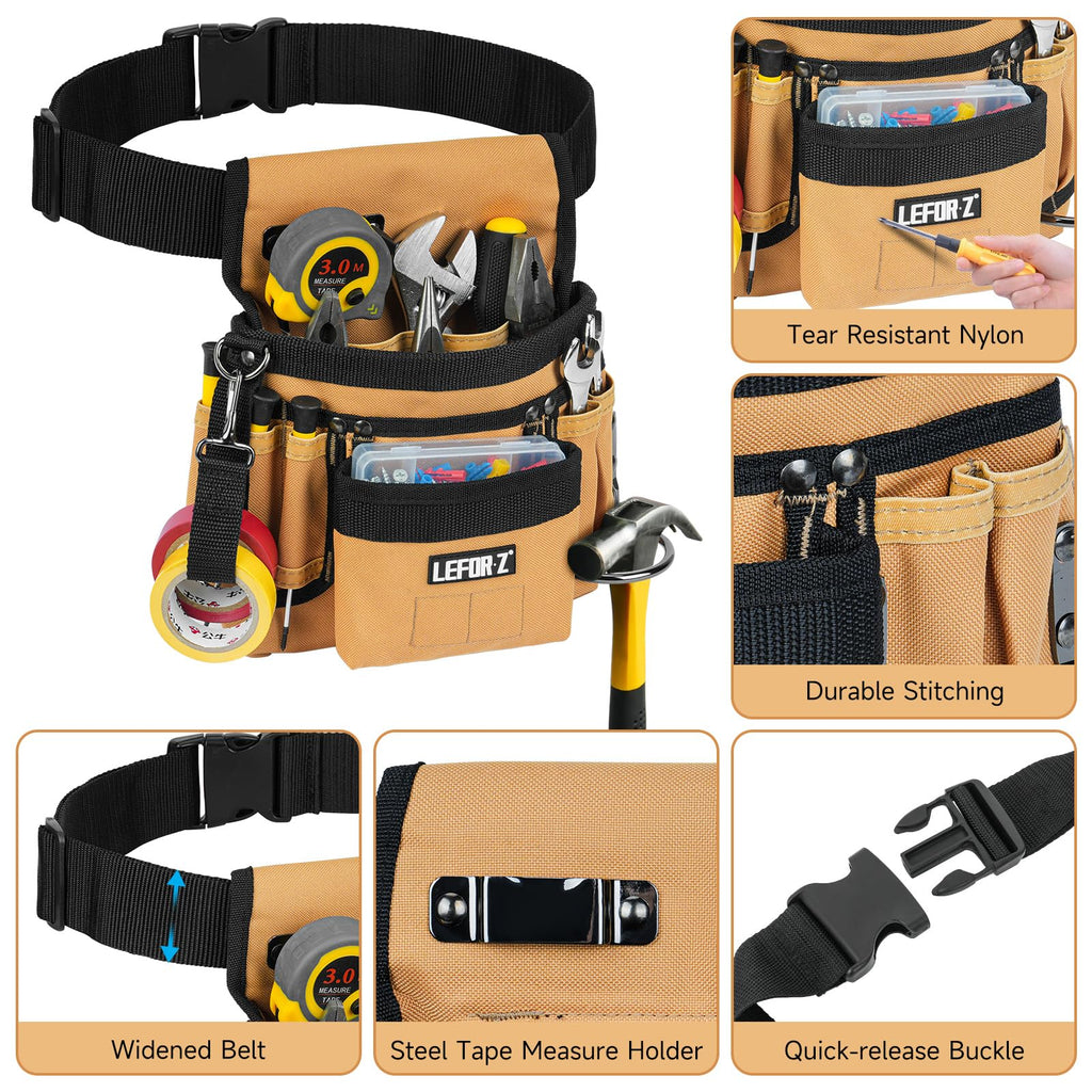 Tool Belt with Magnetic Tool Pouch J26114