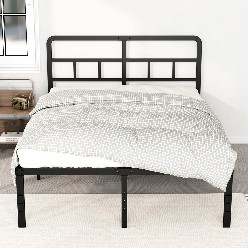 18 Inch Metal Queen Bed Frame with Headboard O3030