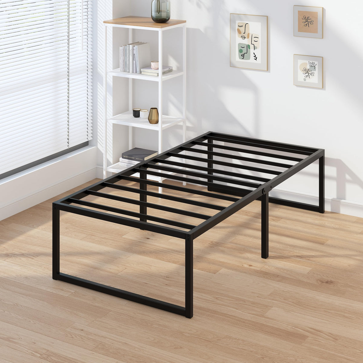 18 Inch Narrow Twin Metal Bed Frame W321