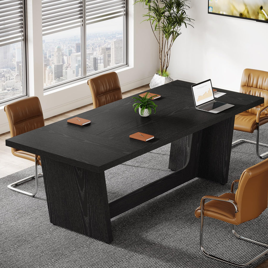 6 FT Rectangular Conference Table with Pedestal Base O933