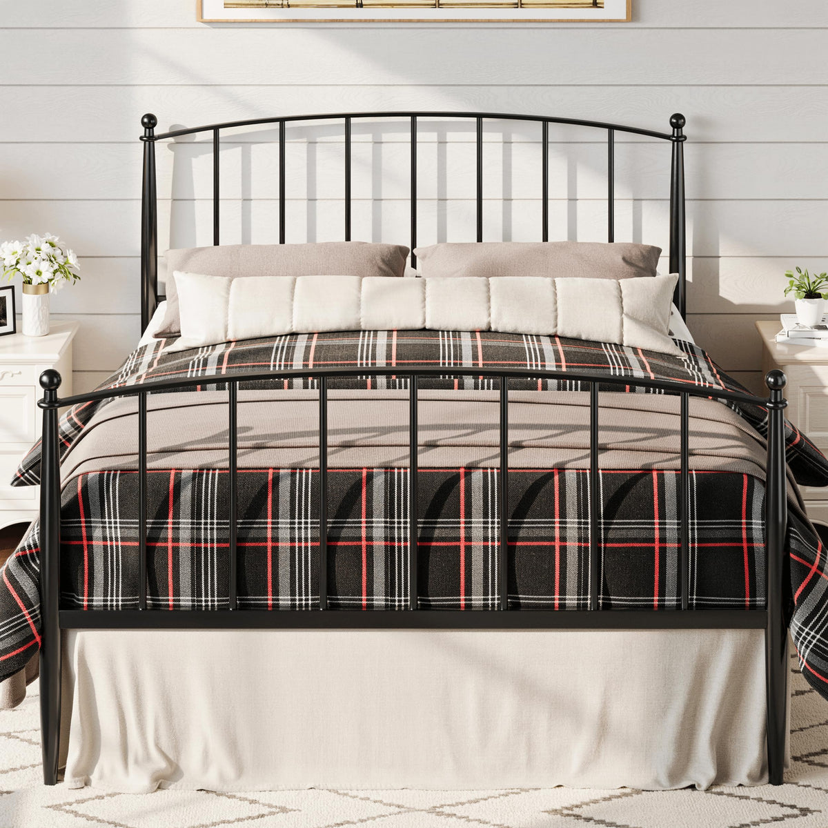 Metal Full Size Platform Bed Frame E166553