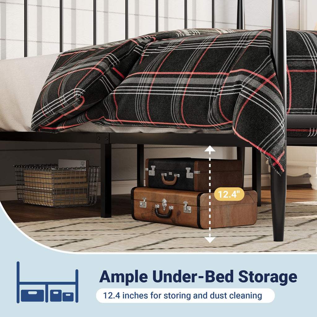 Metal Full Size Platform Bed Frame E166553